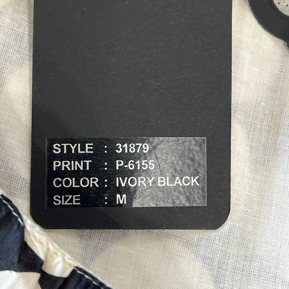 DIMRI SLEEVELESS POLKA DOT SQUARE NECK EMPIRE WAIST DRESS IVORY/BLACK MEDIUM NWT - Picture 13 of 16